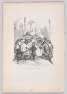 Friends, the wise one places his glory in eating well from Scenes from the Private ..., ca. 1837-47. Creator: Andrew Best Leloir.