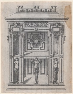 Furniture Design, 1565-70. Creator: Jacques Androuet Du Cerceau.