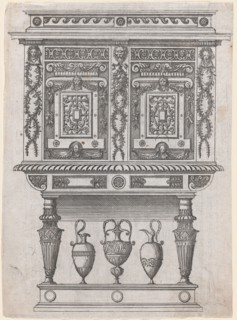 Furniture Design, 1565-70. Creator: Jacques Androuet Du Cerceau.