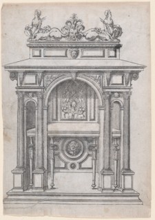 Furniture Design, 1565-70. Creator: Jacques Androuet Du Cerceau.