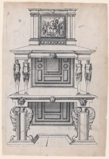 Furniture Design, 1565-70. Creator: Jacques Androuet Du Cerceau.