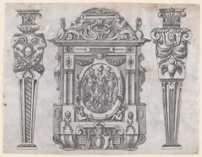 Furniture Design, 1565-70. Creator: Jacques Androuet Du Cerceau.