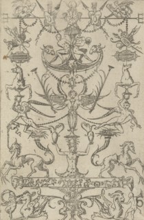 Grotesque Panel, 1550. Creator: Jacques Androuet Du Cerceau.