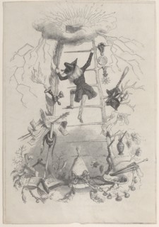Illustration in Jérôme Paturot, by Louis Reybaud, Paris, 1846, ca. 1846. Creator: Jean Ignace Isidore Gerard.