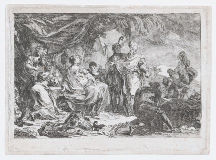 Laban Searching for his Household Gods, ca. 1753. Creator: Gabriel de Saint-Aubin.