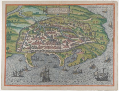 Map of Alexandria, 1575. Creators: Frans Hogenberg, Georg Braun.
