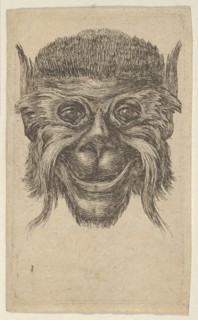 Monkey Mask, from Divers Masques, ca. 1635-45. Creator: Francois Chauveau.