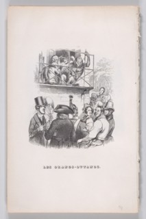Orangutans from The Complete Works of Béranger, 1836. Creator: Jean Ignace Isidore Gerard.