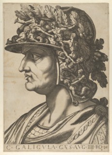 Plate 4: Caius in profile facing left, from 'The Twelve Caesars', 1610-40. Creator: Anon.