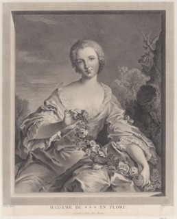 Portrait of Louise Henriette de Bourbon Conti as Flora, 1766-1805. Creator: François Voyez.