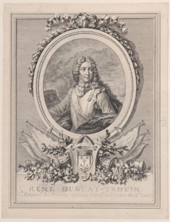 Portrait of René Duguay-Trouin, Lieutenant-General of the Naval Armies of the King, 1..., 1765-1807. Creator: François Nicolas Barthélemy Dequevauviller.