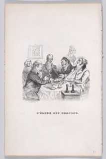 Praise of Chicken from The Complete Works of Béranger, 1836. Creator: Lacoste.