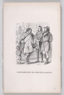 Prediction of Nostradamus from The Complete Works of Béranger, 1836. Creator: J Constantine Beneworth.