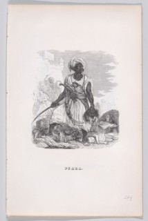 Psara from The Complete Works of Béranger, 1836. Creator: Auguste Raffet.