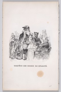 Request of quality dogs from The Complete Works of Béranger, 1836. Creator: John Thompson.