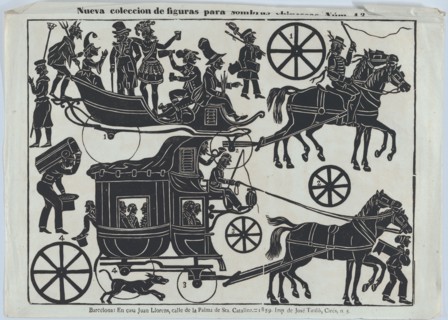 Sheet 13 of figures for Chinese shadow puppets, 1859. Creator: Juan Llorens.