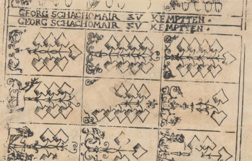 Sheet of Playing Cards, 1575-1600. Creator: Georg Schachomair.