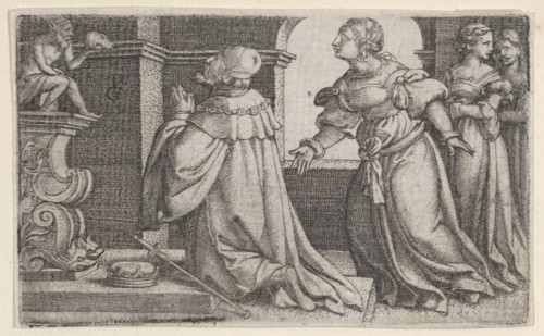 Solomon Worshipping Idols. Creator: Georg Pencz.