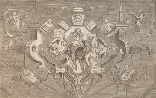 Targhe ed altri ornati di varie e capricciose invenzioni (Cartouches and other ornaments o..., 1773. Creator: Unknown.