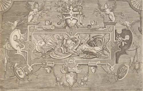 Targhe ed altri ornati di varie e capricciose invenzioni (Cartouches and other ornaments o..., 1773. Creator: Unknown.