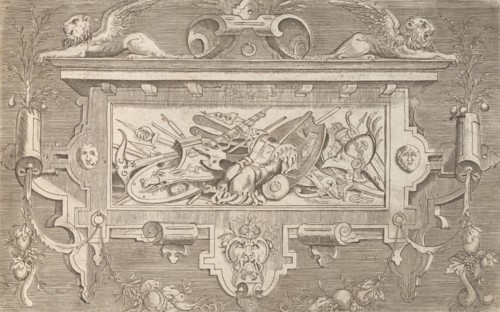 Targhe ed altri ornati di varie e capricciose invenzioni (Cartouches and other ornaments o..., 1773. Creator: Unknown.