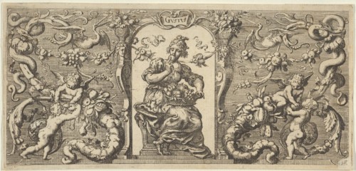 Taste (Gustus), from Quinque Sensuum (Five Senses), ca. 1655. Creator: Francis Cleyn.