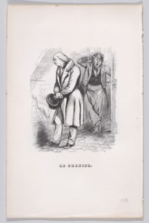 The Attic from The Complete Works of Béranger, 1836. Creator: Cherrier.
