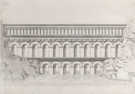 The Bridge of the Gal (Gard), 1545. Creator: Jacques Androuet Du Cerceau.