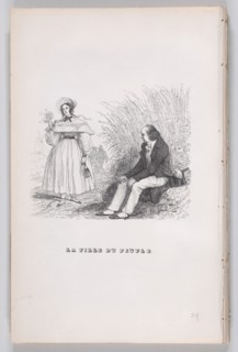 The Daughter of the People from The Complete Works of Béranger, 1836. Creators: Auguste Raffet, Louis-Henri Brevière.