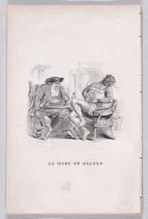 The Death of the Devil from The Complete Works of Béranger, 1836. Creator: John Thompson.