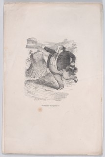 The diligence is gone!!! from the Little Miseries of Human Life, 1843. Creator: Brugnot.