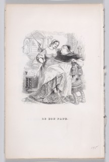 The Good Pope from The Complete Works of Béranger, 1836. Creator: Jean Ignace Isidore Gerard.