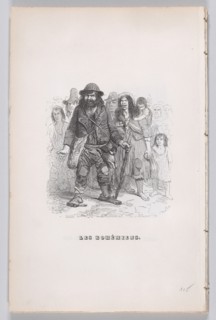 The Gypsies from The Complete Works of Béranger, 1836. Creators: Cherrier, Auguste Raffet.