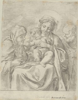 The Holy Family with Saint Clare, 1590-1600. Creator: Guido Reni.