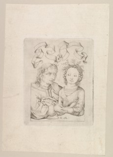 The Ill-Matched Couple, ca. 1480-90. Creator: Israhel van Meckenem.