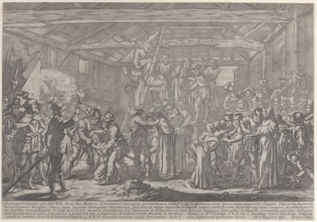 The Martyrs of Gorchum, 1630-87. Creator: Francois Collignon.