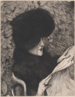 The Newspaper, 1883. Creator: James Tissot.