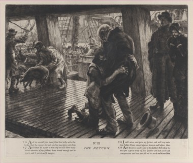 The Parable of the Prodigal Son, No. III: The Return, 1882. Creator: James Tissot.