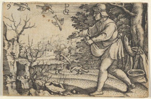The Parable of the Sower, from The Story of Christ, 1534-35. Creator: Georg Pencz.