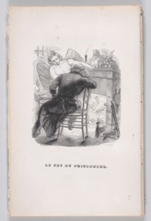 The Prisonner's Fire from The Complete Works of Béranger, 1836. Creator: J Constantine Beneworth.