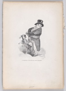 The Proprietor from Scenes from the Private and Public Life of Animals, ca. 1837-47. Creator: Andrew Best Leloir.