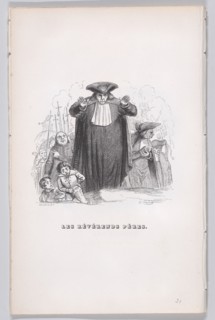 The Reverend Fathers from The Complete Works of Béranger, 1836. Creator: Theodore Maurisset.