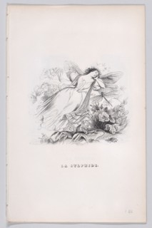 The Sylph from The Complete Works of Béranger, 1836. Creator: Jean Ignace Isidore Gerard.