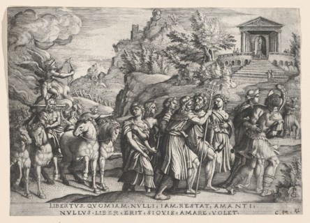 The Triumph of Love, from The Triumph of Petrarch. Creator: Georg Pencz.