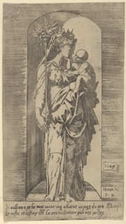 The Virgin and Child in a Niche, 1543. Creator: Geoffroy Dumoûtier.