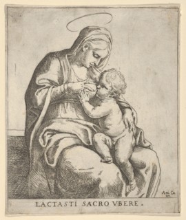 The Virgin nursing the infant Christ, ca. 1590-1610. Creator: Guido Reni.