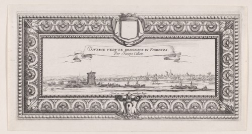 Title Page Designed for the Sale of the Series of Paysages Gravés pour Jean de Médicis..., ca. 1618. Creators: Francois Collignon, Israel Silvestre.