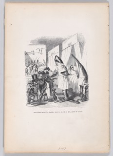 We are going to incise the muscles, saw the bones, in a word, heal the sick from Sc..., ca. 1837-47. Creator: Jean Ignace Isidore Gerard.