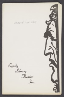 Theatre programme for Heaven Can Wait, 1957. Creator: Unknown.