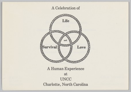 Invitation for a event hosted by the Black Studies Department of UNCC, 1974. Creator: Unknown.